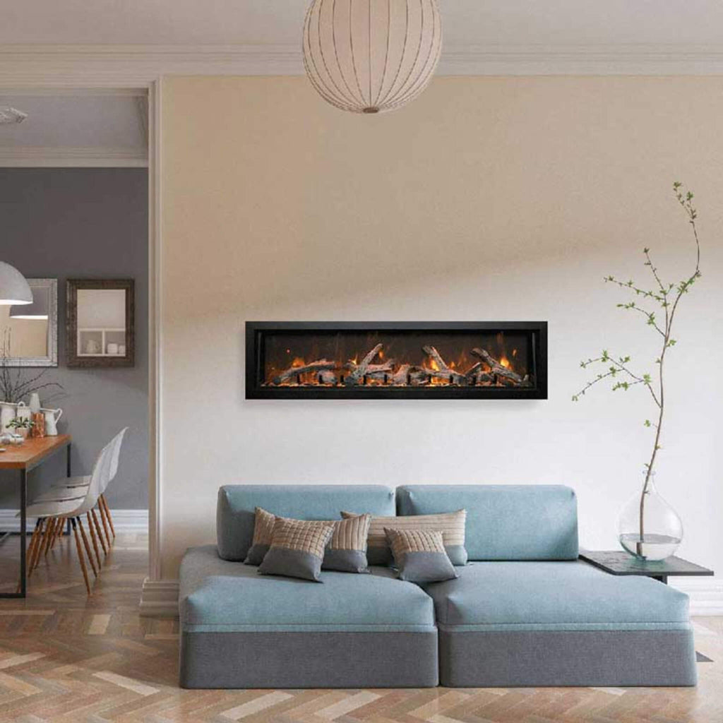 Amantii Panorama BI Deep 60" Smart Electric Fireplace [BI-60-DEEP-OD] SAKSBY - Living Room View