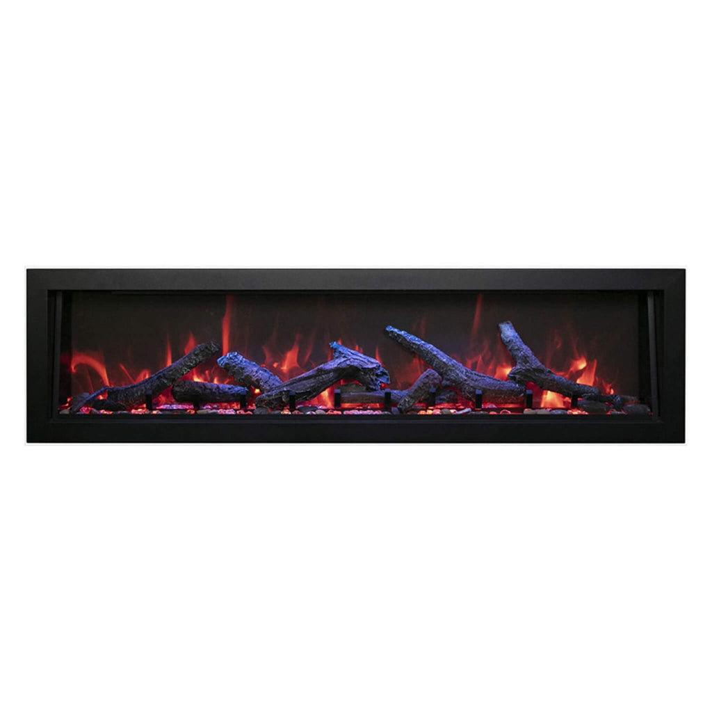 Amantii Panorama BI Deep 60" Smart Electric Fireplace [BI-60-DEEP-OD] SAKSBY - Front View