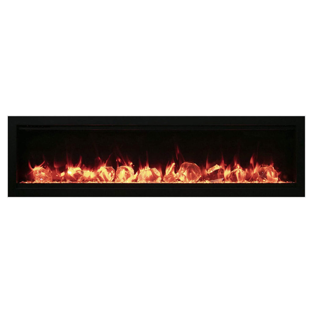 Amantii Symmetry 74" Smart Electric Fireplace With Programmable Timer And Thermostat [SYM-74] (SAK26974) SAKSBY - Front View