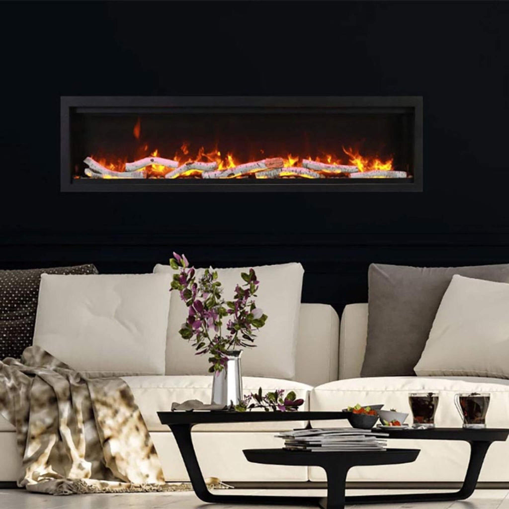 Amantii Symmetry 74" Smart Electric Fireplace With Programmable Timer And Thermostat [SYM-74] (SAK26974) SAKSBY - Living Room View