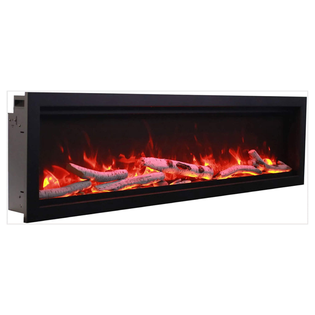 Amantii Symmetry 74" Smart Electric Fireplace With Programmable Timer And Thermostat [SYM-74] (SAK26974) SAKSBY - Front Right View