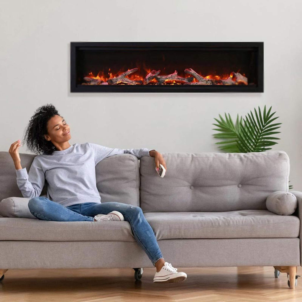 Amantii Symmetry Bespoke 50" Smart Electric Fireplace [SYM-50-BESPOKE] (SAK12957) SAKSBY - Living Room View