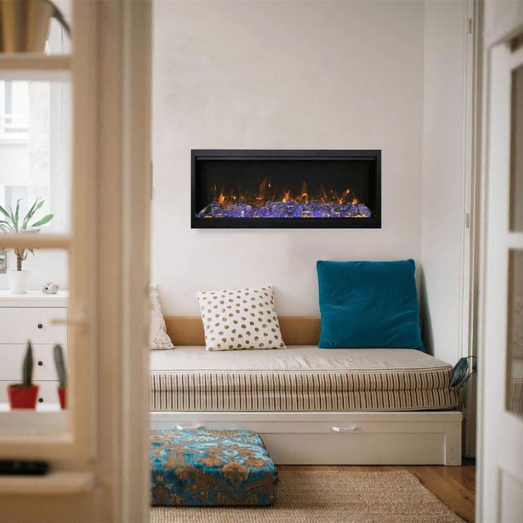Amantii Symmetry XT Smart Electric Fireplace [SYM-50/60-XT] (SAK19437) SAKSBY - Living Room View