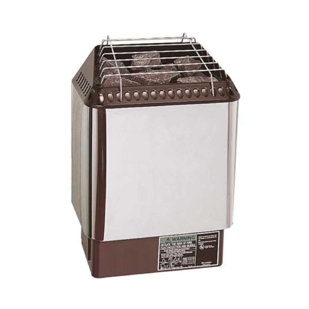 Amerec Designer S Series Premium Stainless Steel Sauna Wall Mounted Heater W/ Large Rock Capacity [DSNR-45/60/80S] (SAK45630)