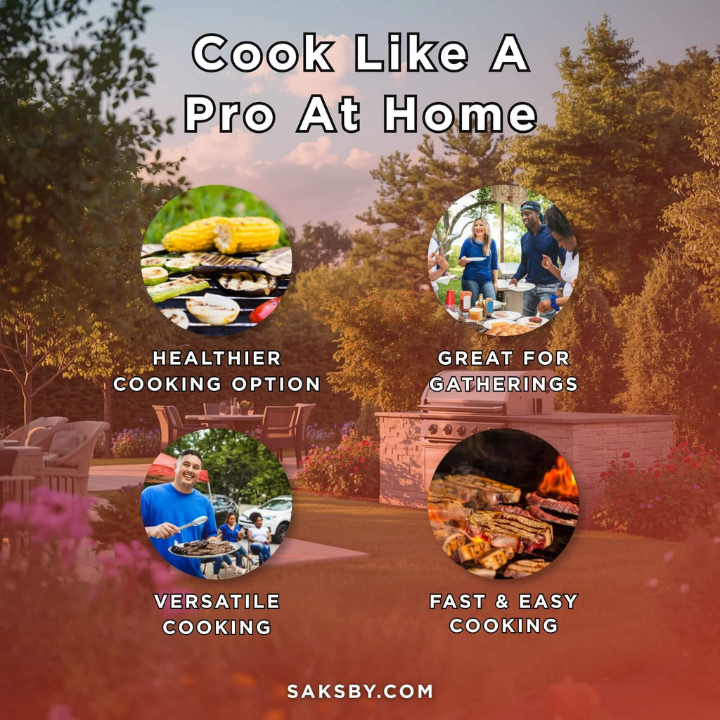 American Outdoor Grill 24NBL-00SP L-Series 2-Burner Built-In Natural Gas Grill, 24" [24NBL-00SP] (SAK10834) - Saksby Wholesale - Benefits View