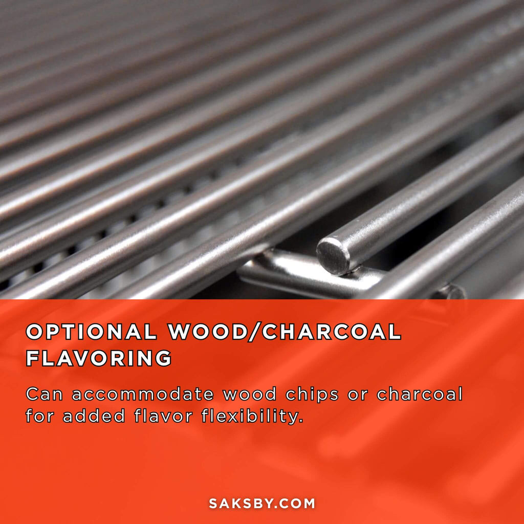 American Outdoor Grill 24NBL-00SP L-Series 2-Burner Built-In Natural Gas Grill, 24" [24NBL-00SP] (SAK10834) - Saksby Wholesale - Charcoal Flavoring Feature View
