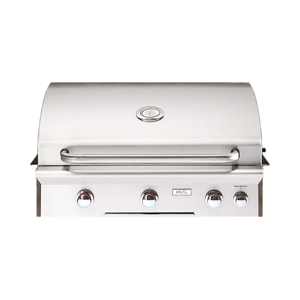 American Outdoor Grill 30NBL L-Series 3-Burner Built-In Natural Gas Grill W/ Rotisserie Kit, 30" [30NBL] (SAK57636) - Saksby Wholesale - Front View