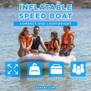 Aqua Marina A-Deluxe 8FT 4-Person Inflatable Speed Boat With Comfortable Rowing Seat And Adjustable Center Feet [BT-88850AL] (SAK20456) - Saksby Wholesale - Features