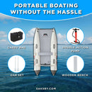 Aqua Marina Aircat 11FT 5-Person High-Speed Inflatable Catamaran With DWF Air Deck [BT-AC335] (SAK10650) - Saksby Wholesale - Accessories