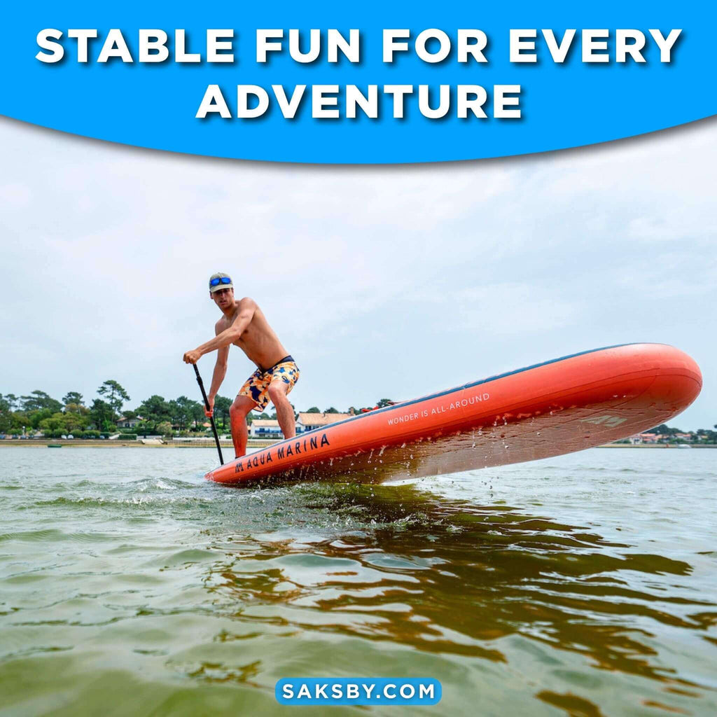 Aqua Marina Atlas 12FT All-Around Inflatable Paddleboard [BT-21ATP] (SAK57569) - Saksby Wholesale - Lifestyle Image In The Sea