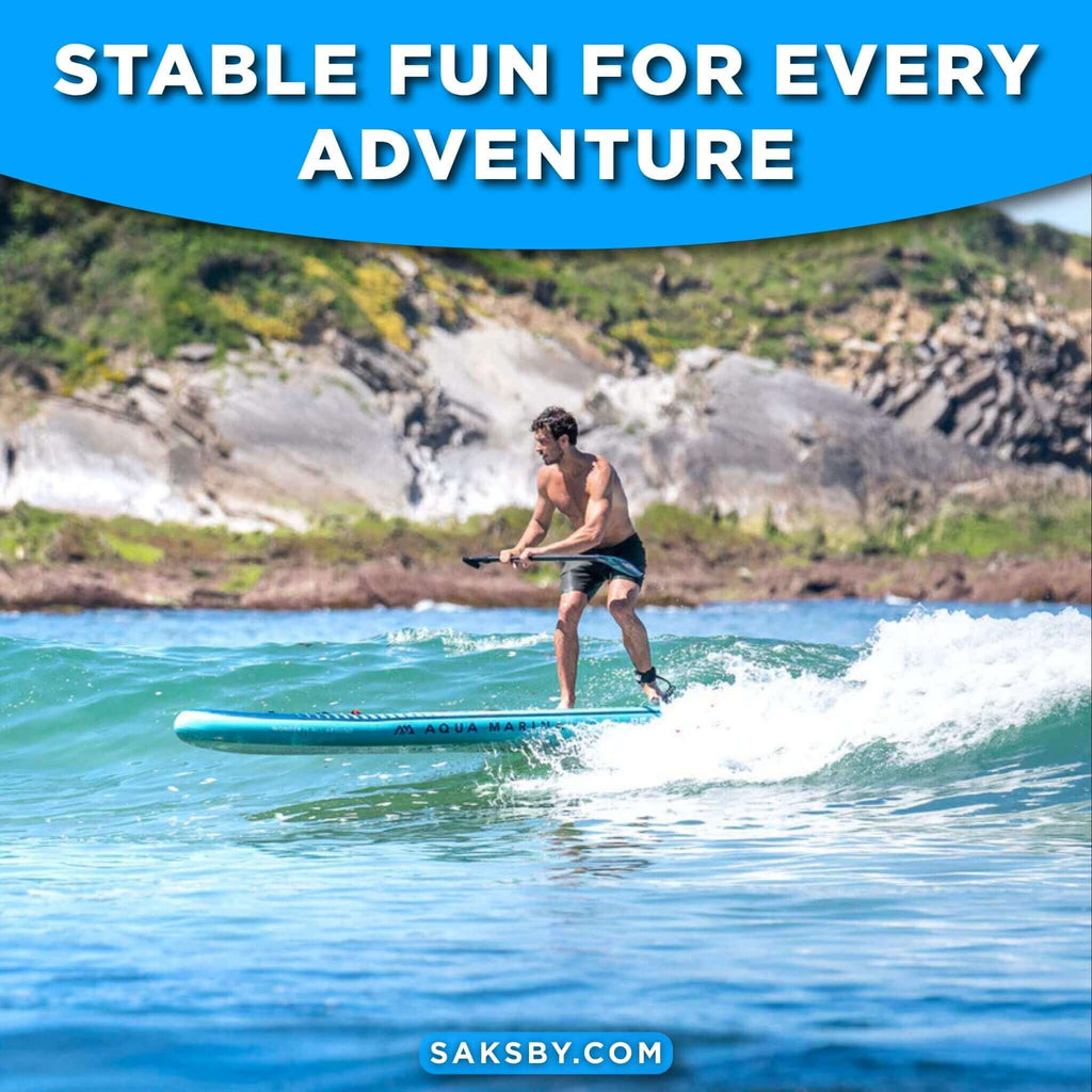 Aqua Marina Beast 10FT Advanced All-Around Inflatable SUP With Carbon Hybrid Paddle [BT-23BEP] (SAK89512) - Saksby Wholesale - Lifestyle Image In The Sea