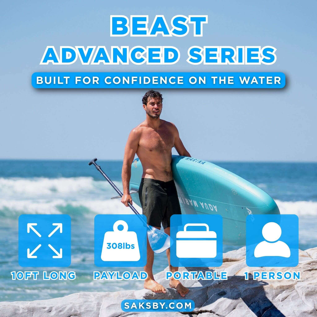 Aqua Marina Beast 10FT Advanced All-Around Inflatable SUP With Carbon Hybrid Paddle [BT-23BEP] (SAK89512) - Saksby Wholesale - Product Features