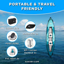 Aqua Marina Betta 14FT 2-Person Inflatable Recreational Kayak With Paddles [BE-412] (SAK01375) - Saksby Wholesale - Accessories