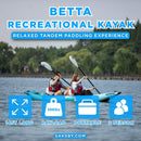 Aqua Marina Betta 14FT 2-Person Inflatable Recreational Kayak With Paddles [BE-412] (SAK01375) - Saksby Wholesale - Features