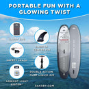 Aqua Marina Glow 10FT All-Around ISUP With Ambient Light System And Safety Leash [BT-24GL] (SAK48269) - Saksby Wholesale - Accessories