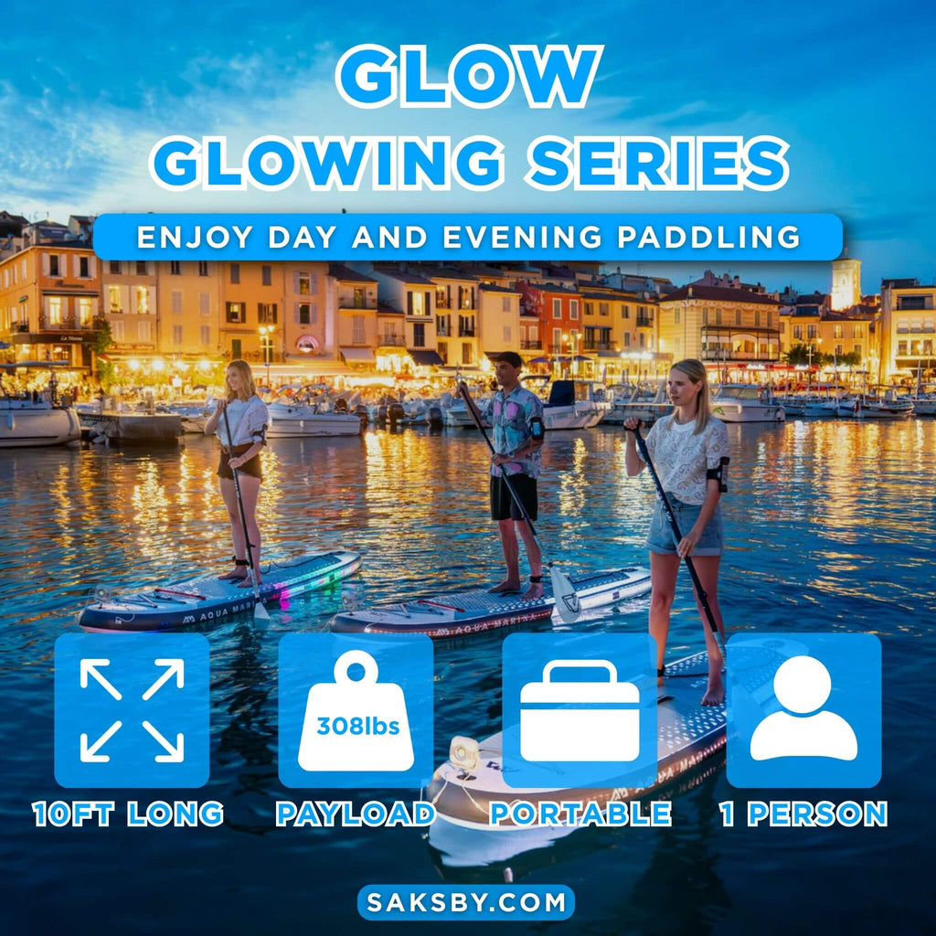 Aqua Marina Glow 10FT All-Around ISUP With Ambient Light System And Safety Leash [BT-24GL] (SAK48269) - Saksby Wholesale - Features