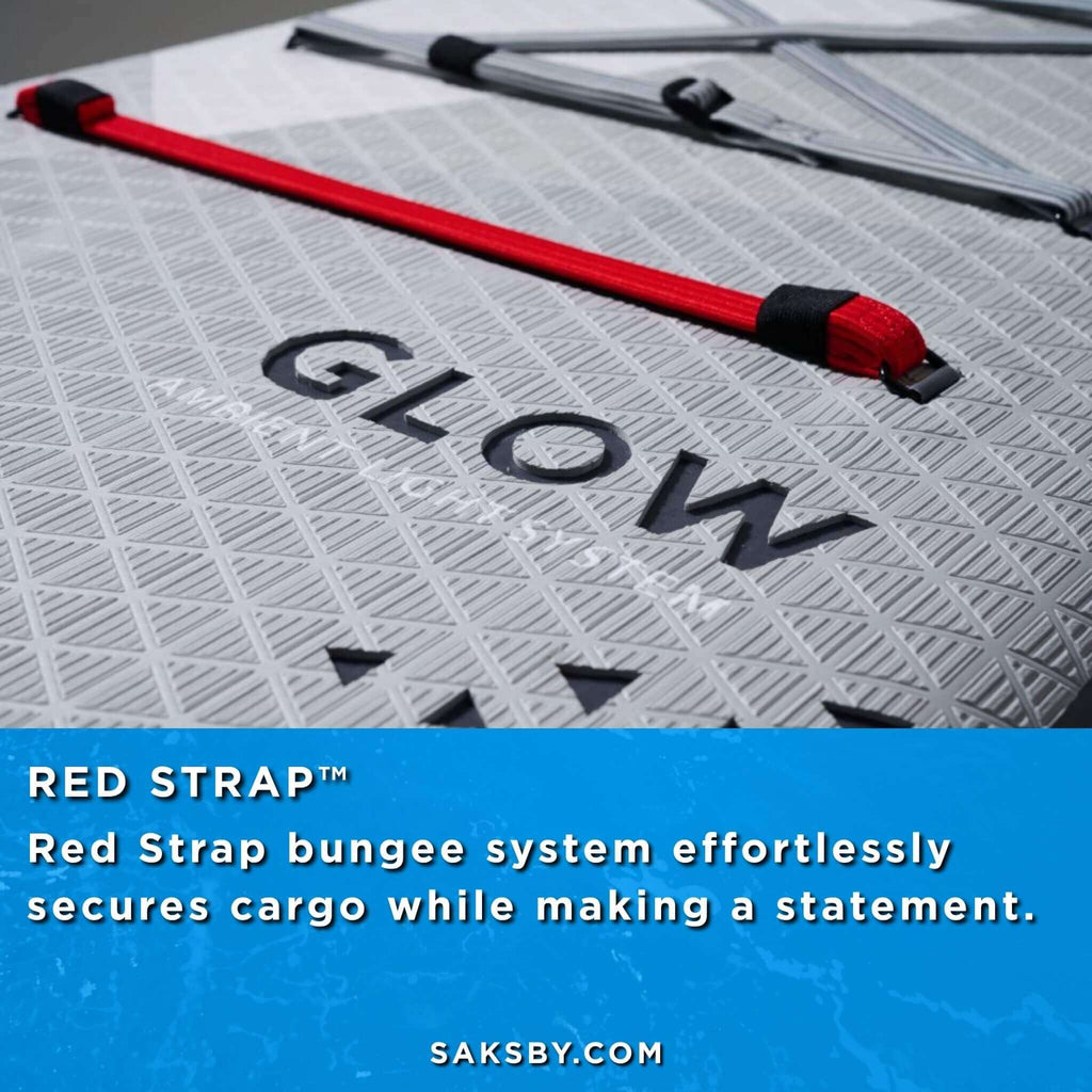 Aqua Marina Glow 10FT All-Around ISUP With Ambient Light System And Safety Leash [BT-24GL] (SAK48269) - Saksby Wholesale - Red Strap View