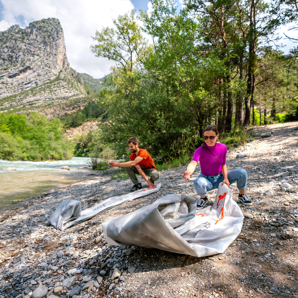 Aqua Marina Halve Ultra-Light Packayak™ 2-Person Kayak With DWF Deck [Paddle Excluded] [HA-398] (SAK41876) - Saksby Wholesale - Lifestyle Deflated