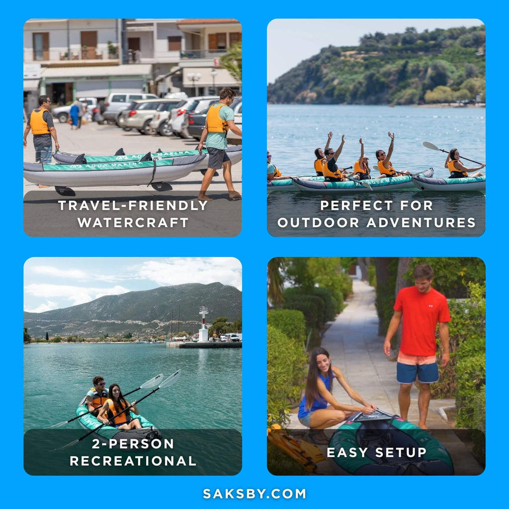 Aqua Marina Laxo 320 2-Person 10FT Recreational Kayak With High-Back Seat And Adjustable Cargo Bungee [LA-320] (SAK01396) - Saksby Wholesale - Benefits