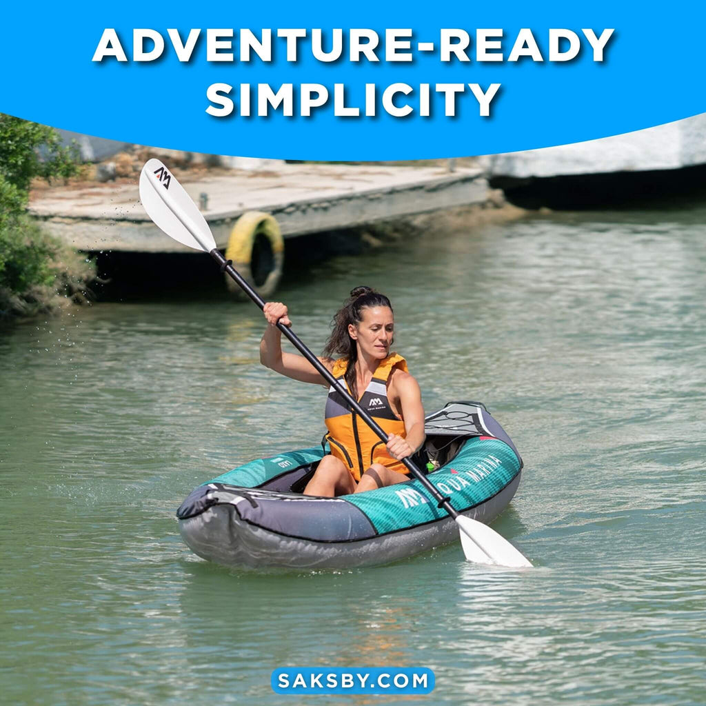 Aqua Marina Laxo 320 2-Person 10FT Recreational Kayak With High-Back Seat And Adjustable Cargo Bungee [LA-320] (SAK01396) - Saksby Wholesale - Lifestyle Image