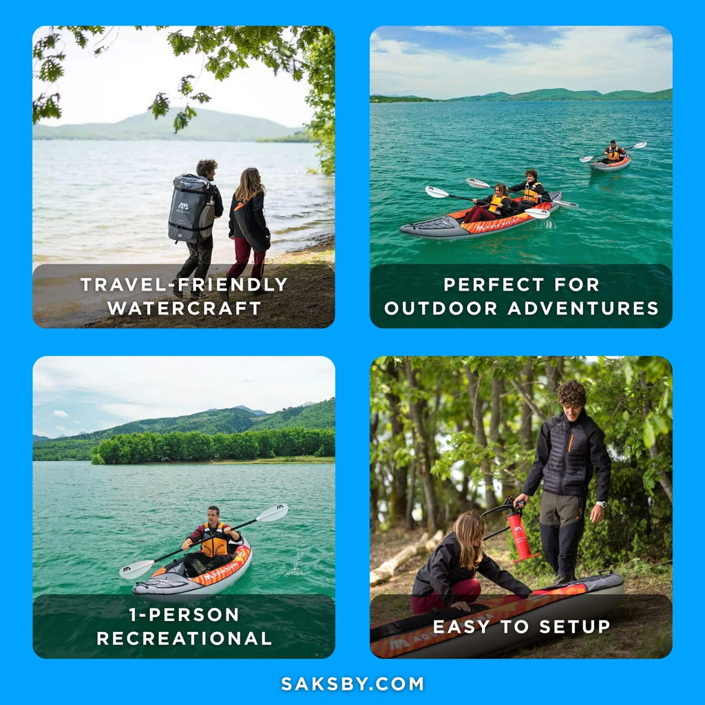 Aqua Marina Memba 330 10FT 1-Person Ultra Stiff Touring Kayak With Double Wall Fabric Floor [ME-330] (SAK56789) - Saksby Wholesale - Benefits