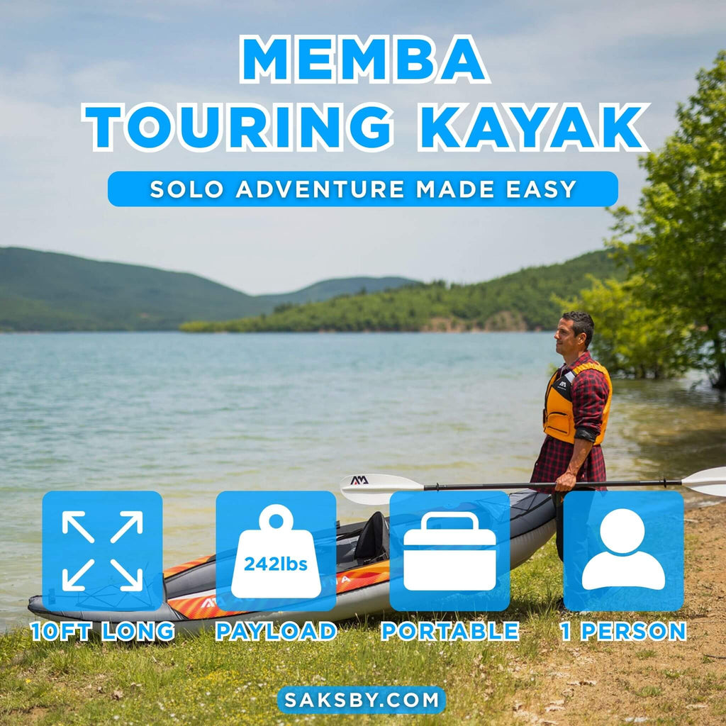 Aqua Marina Memba 330 10FT 1-Person Ultra Stiff Touring Kayak With Double Wall Fabric Floor [ME-330] (SAK56789) - Saksby Wholesale - Features
