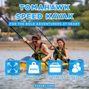 Aqua Marina Tomahawk AIR-K 440 14FT 2-Person High-Pressure Speed Inflatable Kayak [Paddle Excluded] [AIR-K440] (SAK31482) - Saksby Wholesale - Features