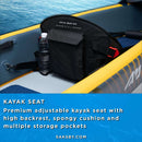 Aqua Marina Tomahawk AIR-K 440 14FT 2-Person High-Pressure Speed Inflatable Kayak [Paddle Excluded] [AIR-K440] (SAK31482) - Saksby Wholesale - Seat Feature