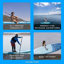 Aqua Marina Vapor 10FT All-Around SUP W/ Sand Ripple Grooved EVA Footpad [BT-23VAP] (SAK60532) - Saksby Wholesale - Benefits