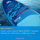 Aqua Marina Vapor 10FT All-Around SUP W/ Sand Ripple Grooved EVA Footpad [BT-23VAP] (SAK60532) - Saksby Wholesale - Red Strap View