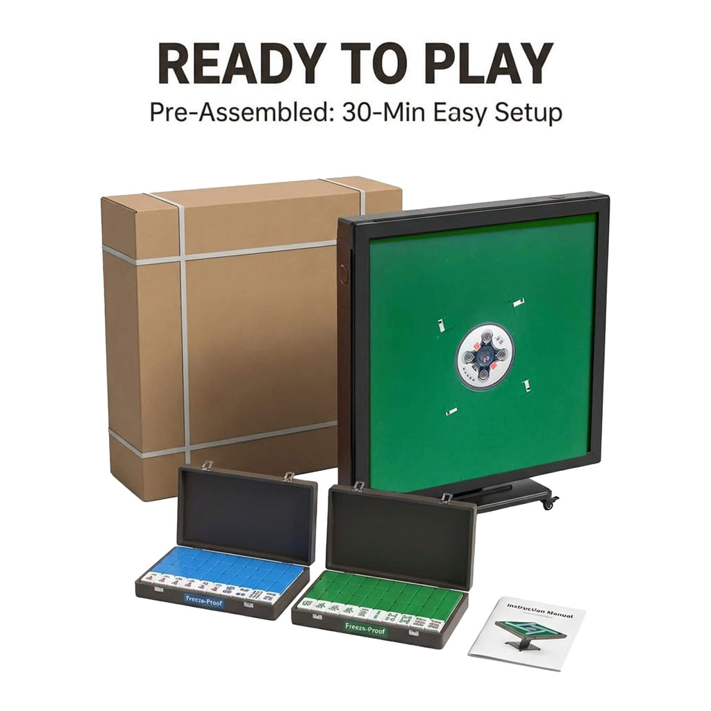 Automatic Ultra-Thin Foldable Mahjong Table With Two 152 42MM Tile Sets (SAK82950) - Saksby Wholesale - Accessories