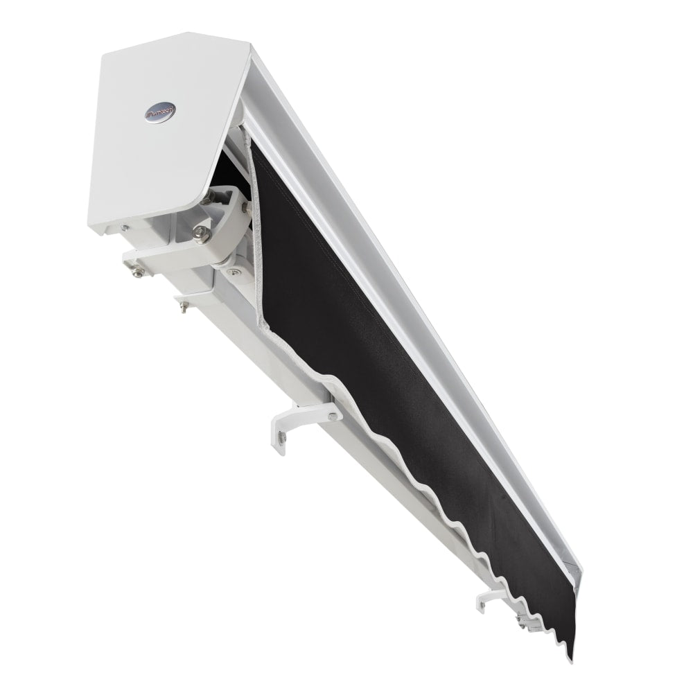 AWNTECH Destin Premium Electric Outdoor Motorized Retractable Awning (DTL18/DTR18-SBY) (SAK13056)-SAKSBY