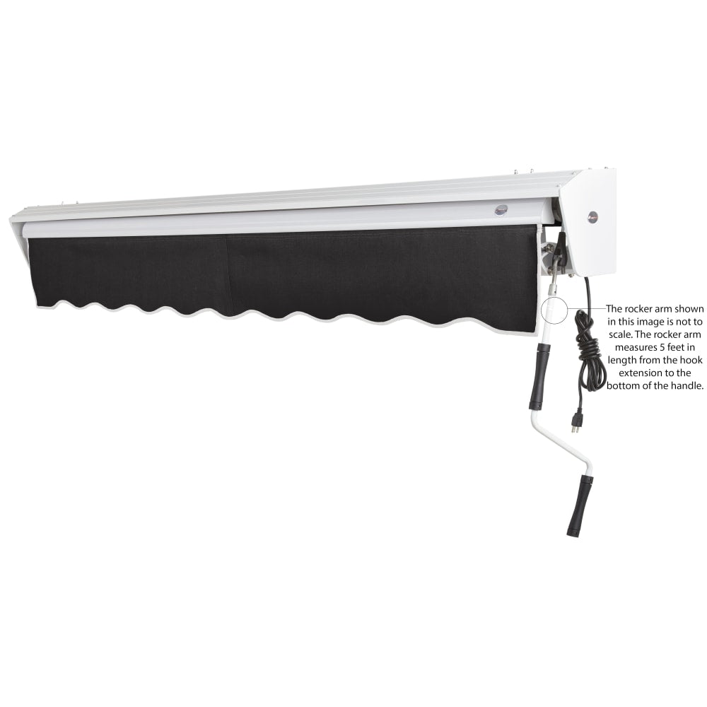 AWNTECH Destin Premium Electric Outdoor Motorized Retractable Awning (DTL18/DTR18-SBY) (SAK13056)-SAKSBY