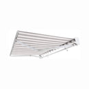 Awntech Destin Premium Retractable Patio Awning [Made-To-Order] (SAK74612) - Saksby Wholesale -
Bottom Left View Expanded Gray And White Stripes