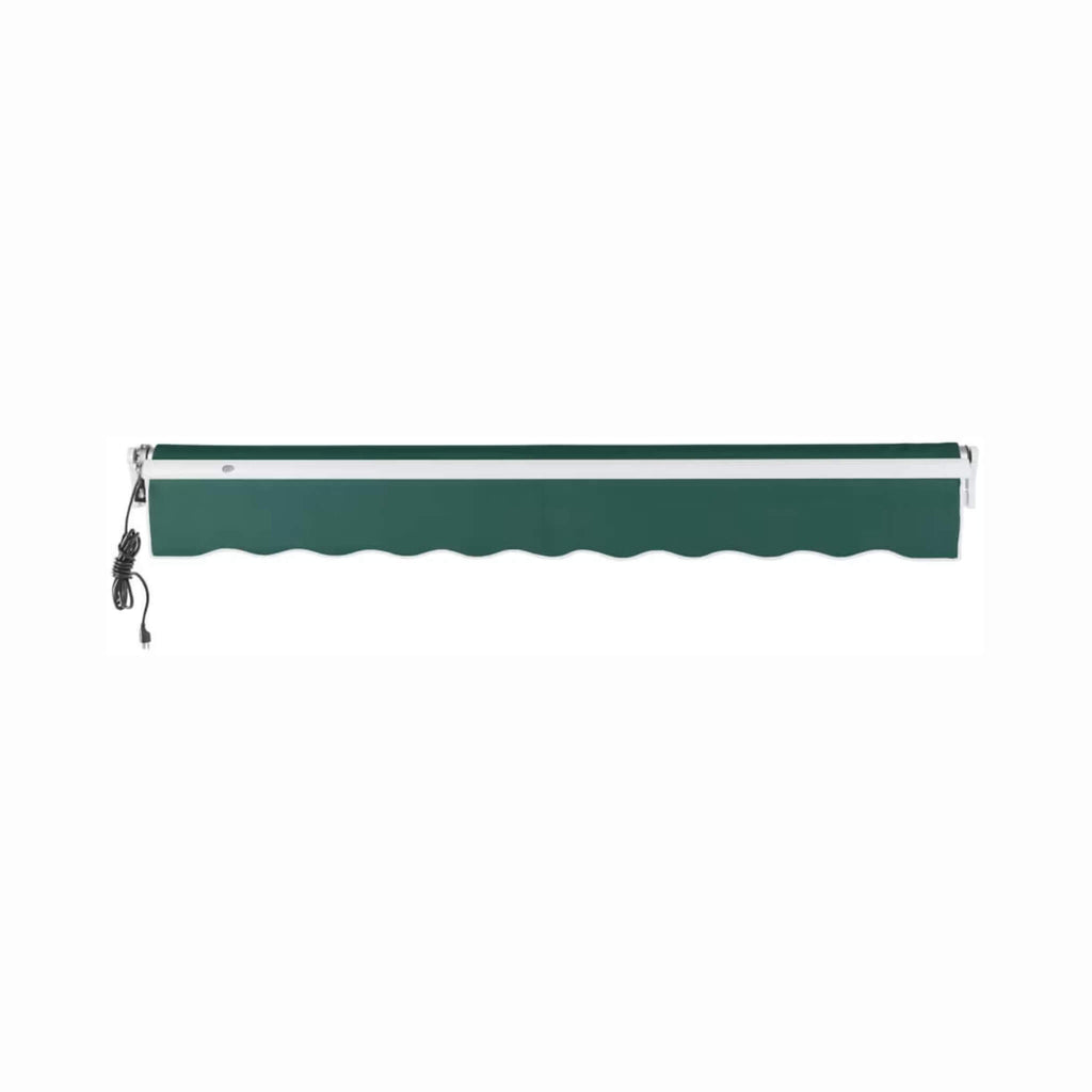 Awntech Maui Premium Outdoor Retractable Awning [Made-To-Order] (SAK32890) - Saksby Wholesale -
Front View Rolled Up Forest