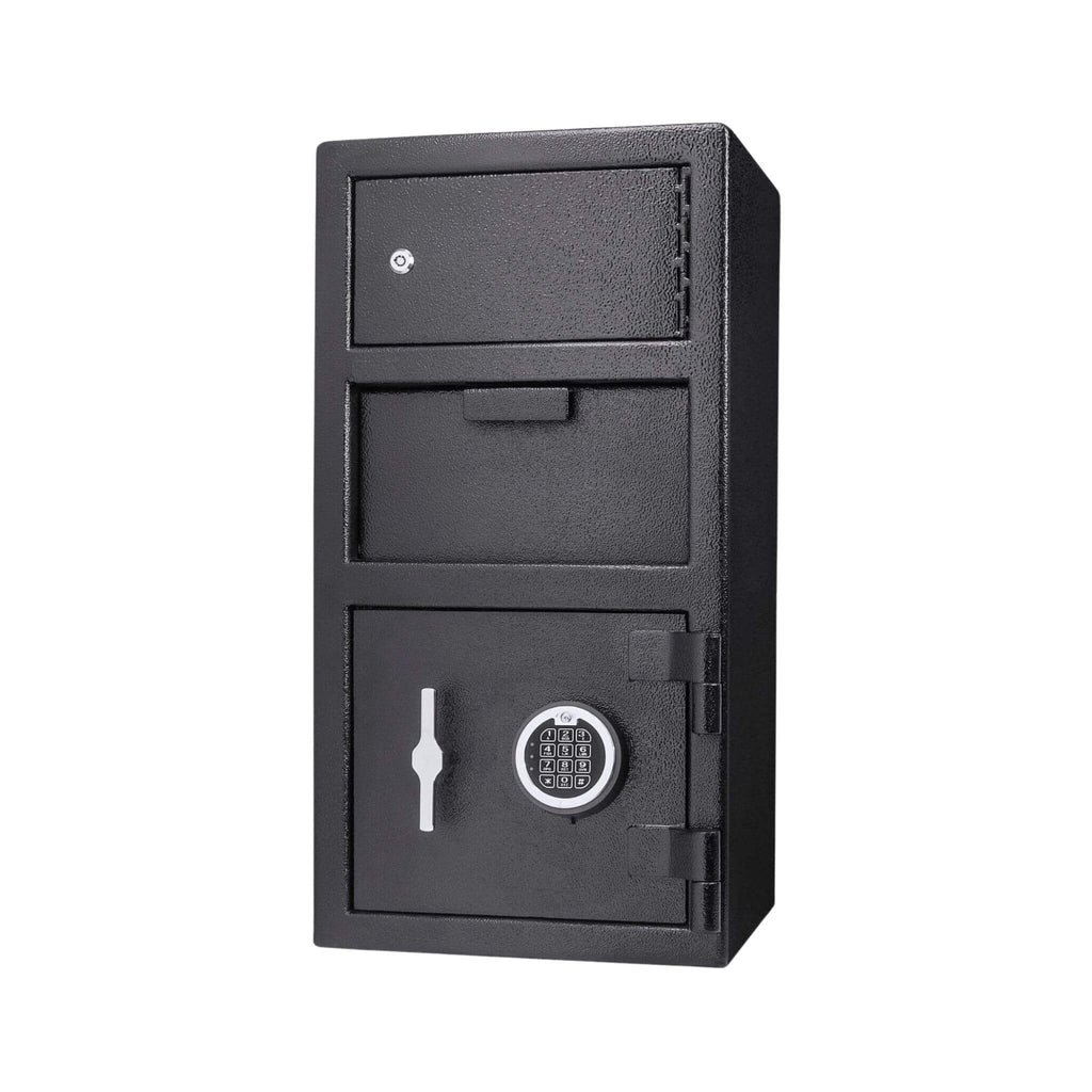 Barska 0.78 CF Heavy-Duty Large Steel Depository Safe With Digital Keypad (SAK75106) - Saksby Wholesale - Front Side VIew