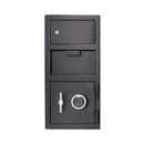 Black Wall-Mounted Safe With Digital Keypad On A White Background - Saksby Wholesale