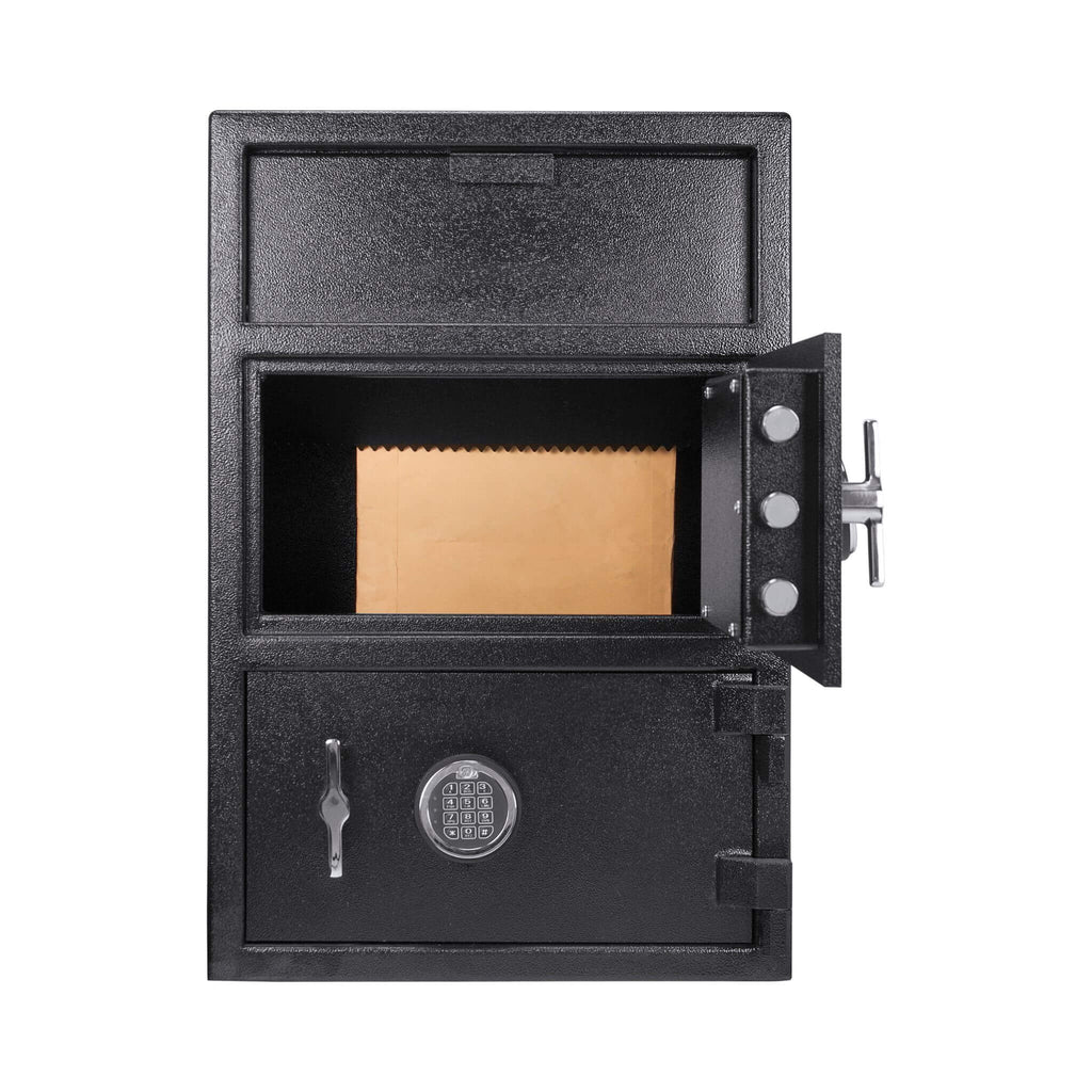 Barska 1.60 Cu.Ft. Digital Depository Dual Compartment Security Safe (SAK76021) - Saksby Wholesale - Center Storage View