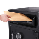 Barska 1.60 Cu.Ft. Digital Depository Dual Compartment Security Safe (SAK76021) - Saksby Wholesale - Folder Deposit View