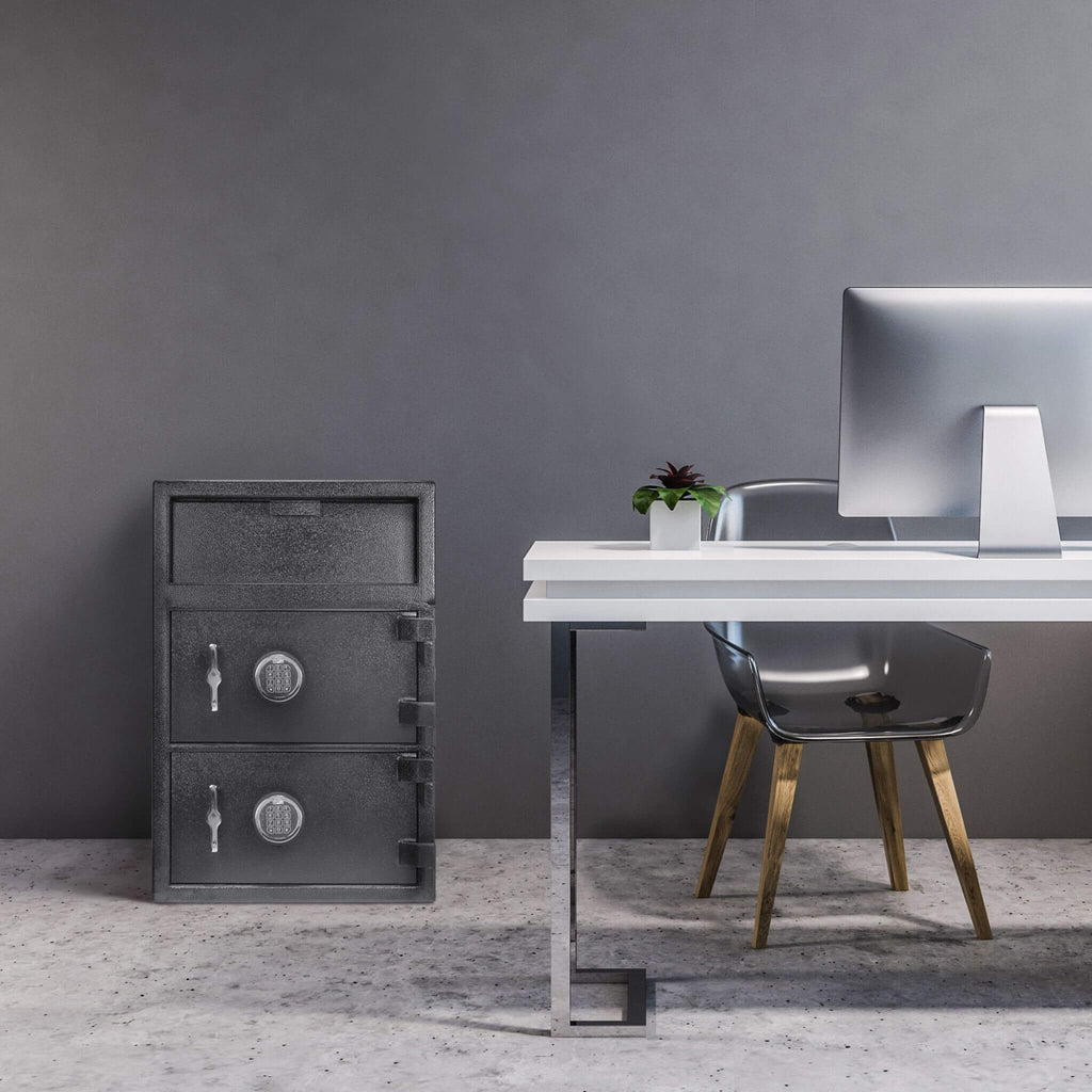 Barska 1.60 Cu.Ft. Digital Depository Dual Compartment Security Safe (SAK76021) - Saksby Wholesale - Lifestyle Image