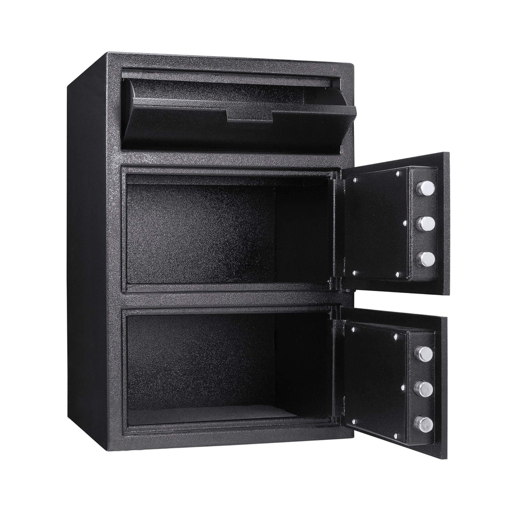 Barska 1.60 Cu.Ft. Digital Depository Dual Compartment Security Safe (SAK76021) - Saksby Wholesale - Storage View