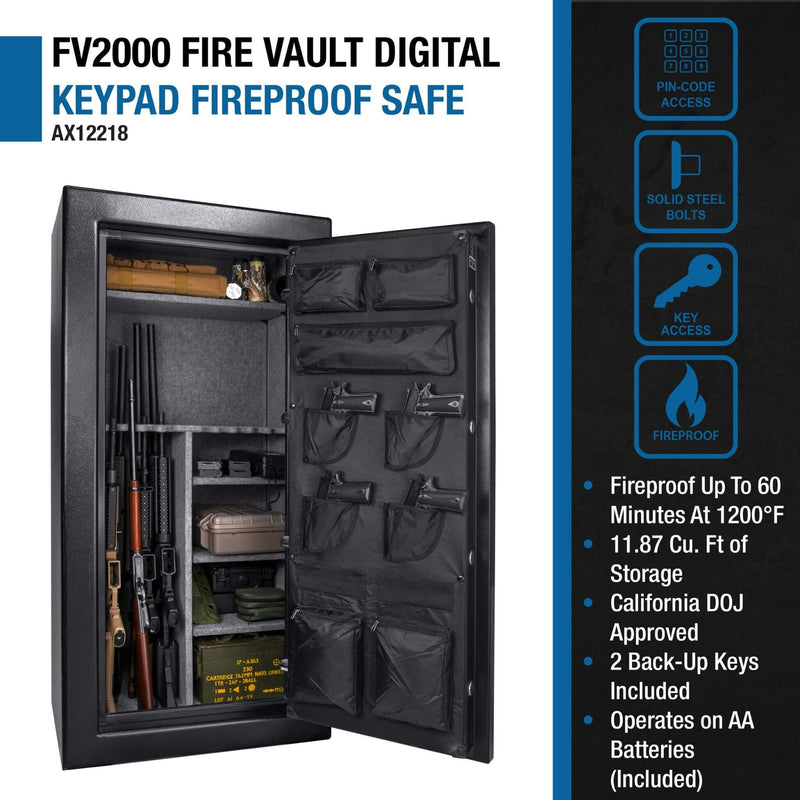 Barska 1.87 CF Heavy-Duty Extra Large Tall Steel Fireproof Safe Vault With Digital Keypad (SAK63810) - Saksby Wholesale - Features