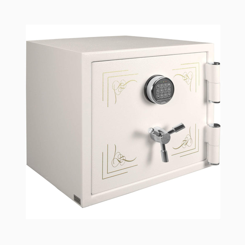 Barska 1.91 CF White Fireproof Jewelry Safe With Digital Keypad Lock (SAK42861) - Saksby Wholesale - Side View