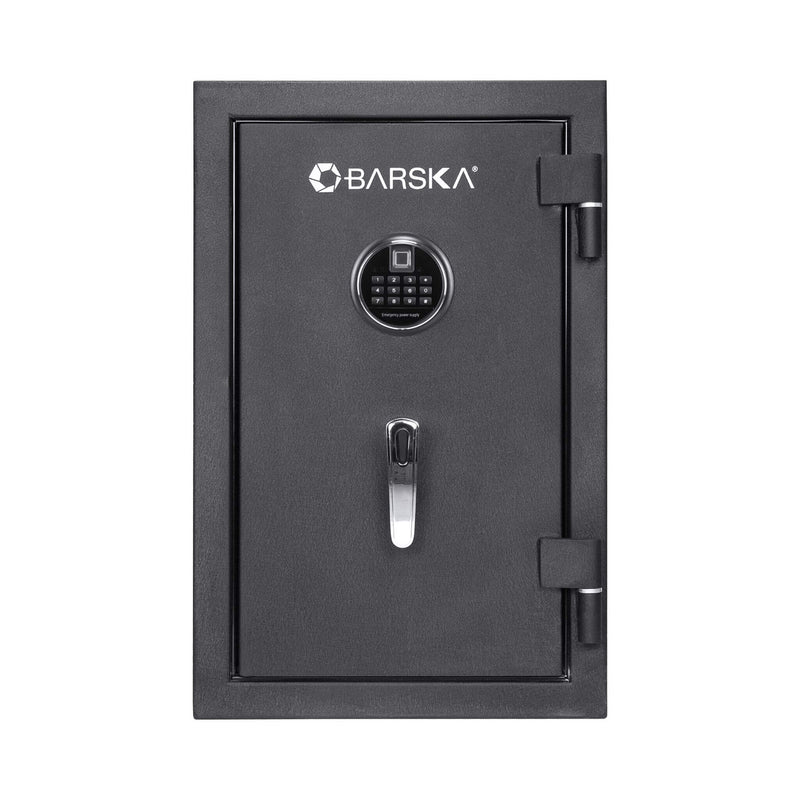 Barska 2.02 CF Heavy-Duty Fire Resistant Safe With Biometric Keypad (SAK29487) - Saksby Wholesale - Door Front View