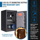Barska 2.02 CF Heavy-Duty Fire Resistant Safe With Biometric Keypad (SAK29487) - Saksby Wholesale - Features