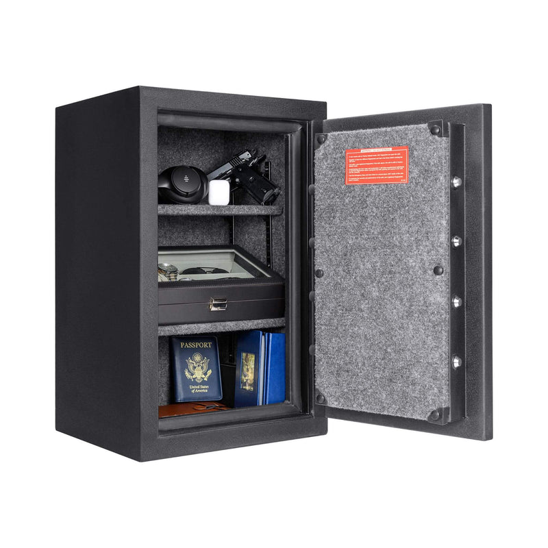 Barska 2.02 CF Heavy-Duty Fire Resistant Safe With Biometric Keypad (SAK29487) - Saksby Wholesale - Storage Display View
