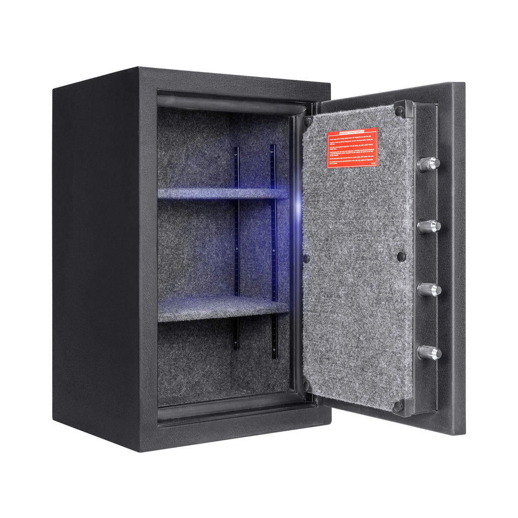 Barska 2.02 CF Heavy-Duty Fire Resistant Safe With Biometric Keypad (SAK29487) - Saksby Wholesale - Storage View