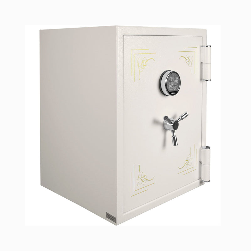 Barska 2.75 CF White Fireproof Jewelry Safe with Keypad Advanced Electronic Keypad Lock (SAK69047) - Saksby Wholesale - Side View