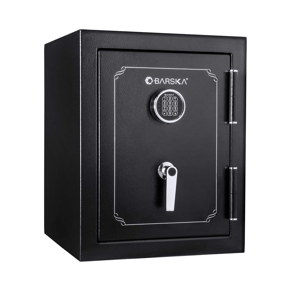Barska 3.51 CF Heavy-Duty Steel Fireproof Safe Vault With Electronic Lock (SAK85021) - Saksby Wholesale - Front Side View