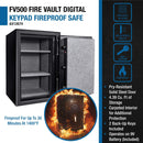 Barska 4.39 CF Heavy-Duty Steel Fireproof Safe Vault With Digital Keypad (SAK51786) - Saksby Wholesale - Features